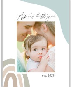 7x5 Softcover Photo Book, Abstract Baby First Year