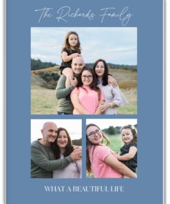 7x5 Softcover Photo Book, Natural Blues