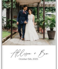 7x5 Softcover Photo Book, Contemporary Wedding